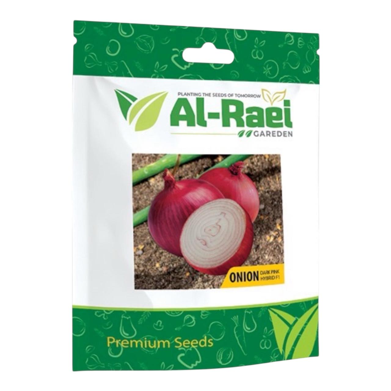 Al-Raei Dark Pink Onion Hybrid F1 Seeds | High-Yield Red Onion
