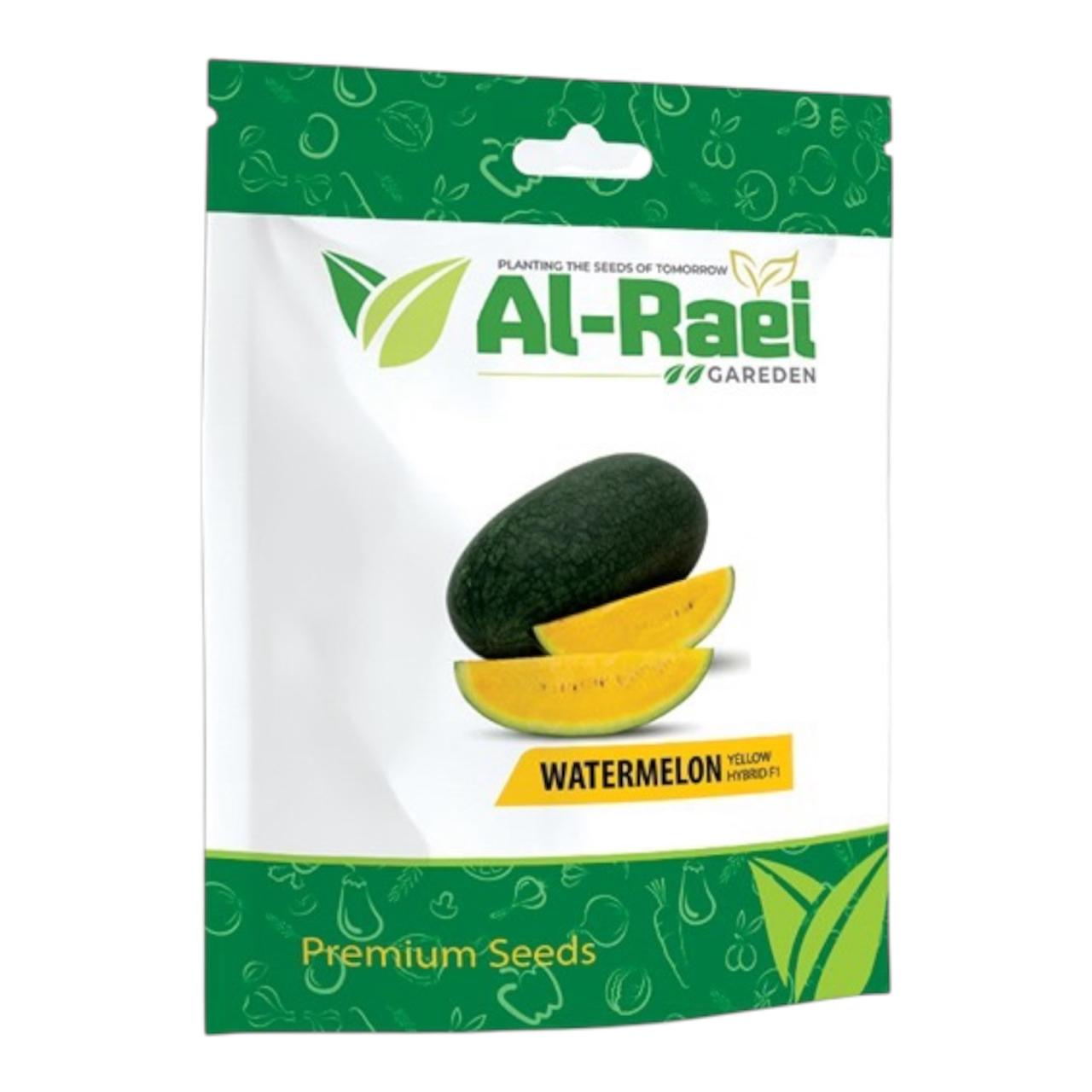 Al-Raei Yellow Long Watermelon Hybrid F1 Seeds | Premium Fruit Seeds
