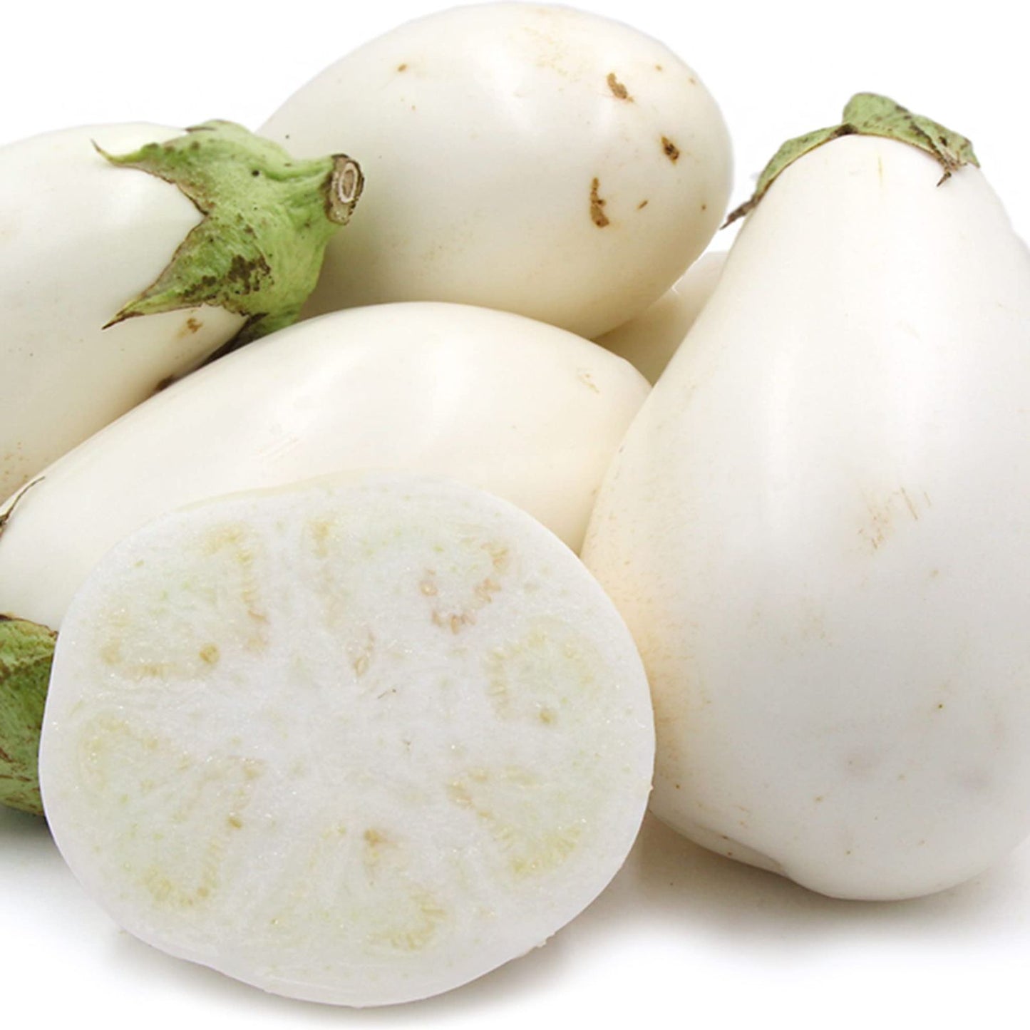 Brinjal White Hybrid F1 Seeds – Premium White Eggplant Seeds by Al-Raei Seeds