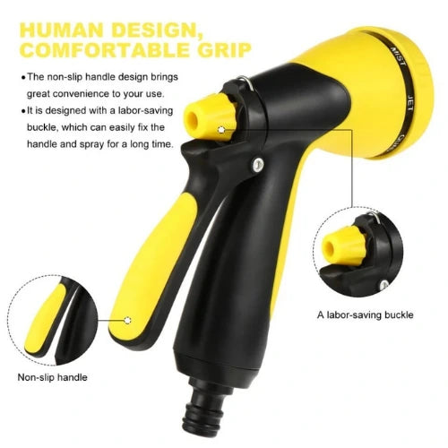 Yellow Shower – Practical Garden Hose Nozzle (2 Pattern Water Hose Sprayer)