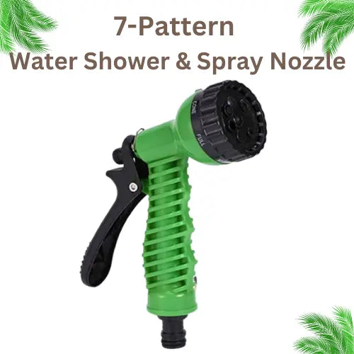 7-Pattern Water Shower & Spray Nozzle