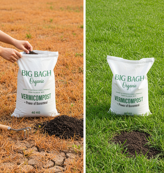 40kg white bag of Vermicompost/Organic Fertilizer