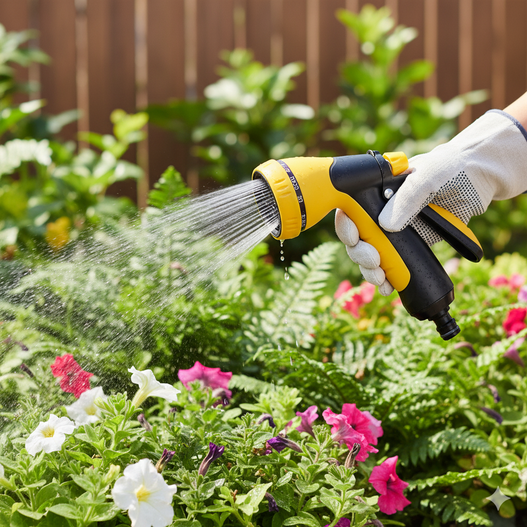 Garden Hose Spray Nozzle - Multi-Pattern, High-Quality