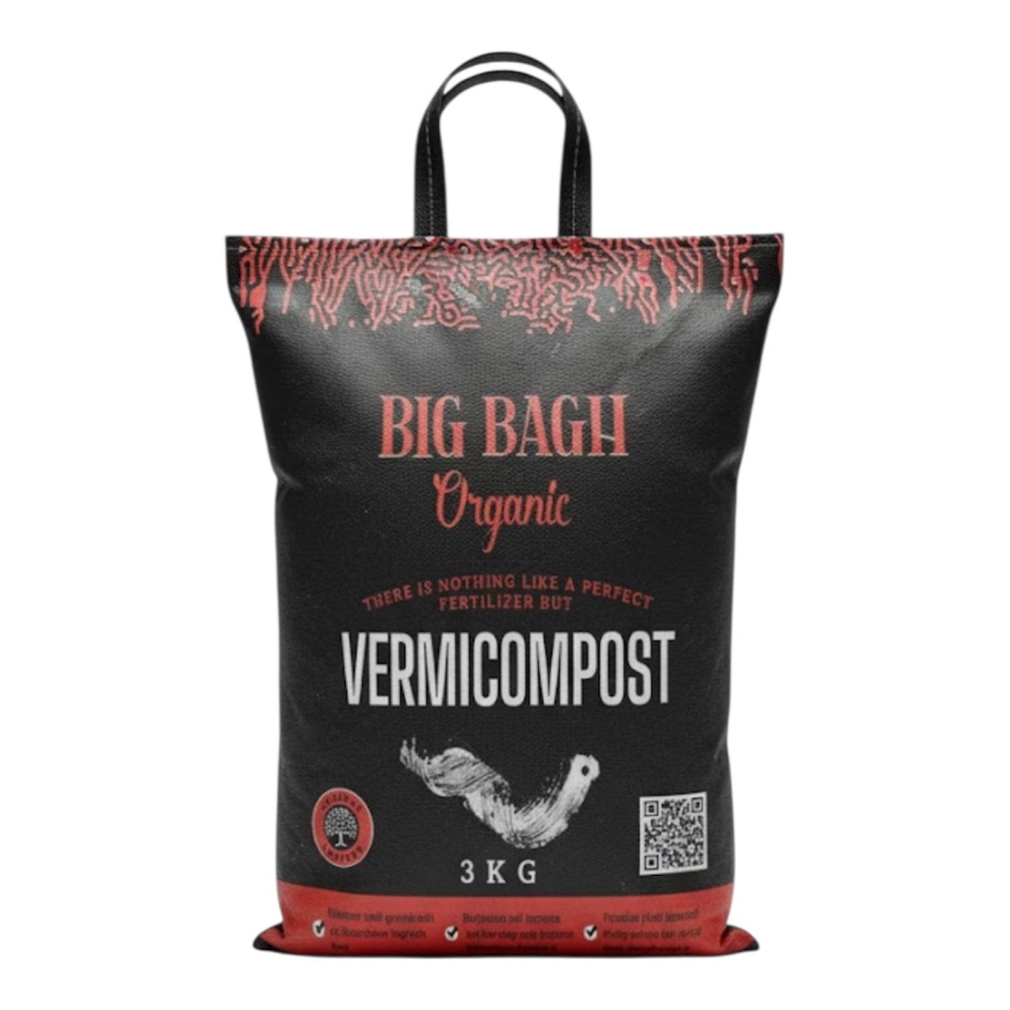 3kg white bag of Vermicompost/Organic Fertilizer