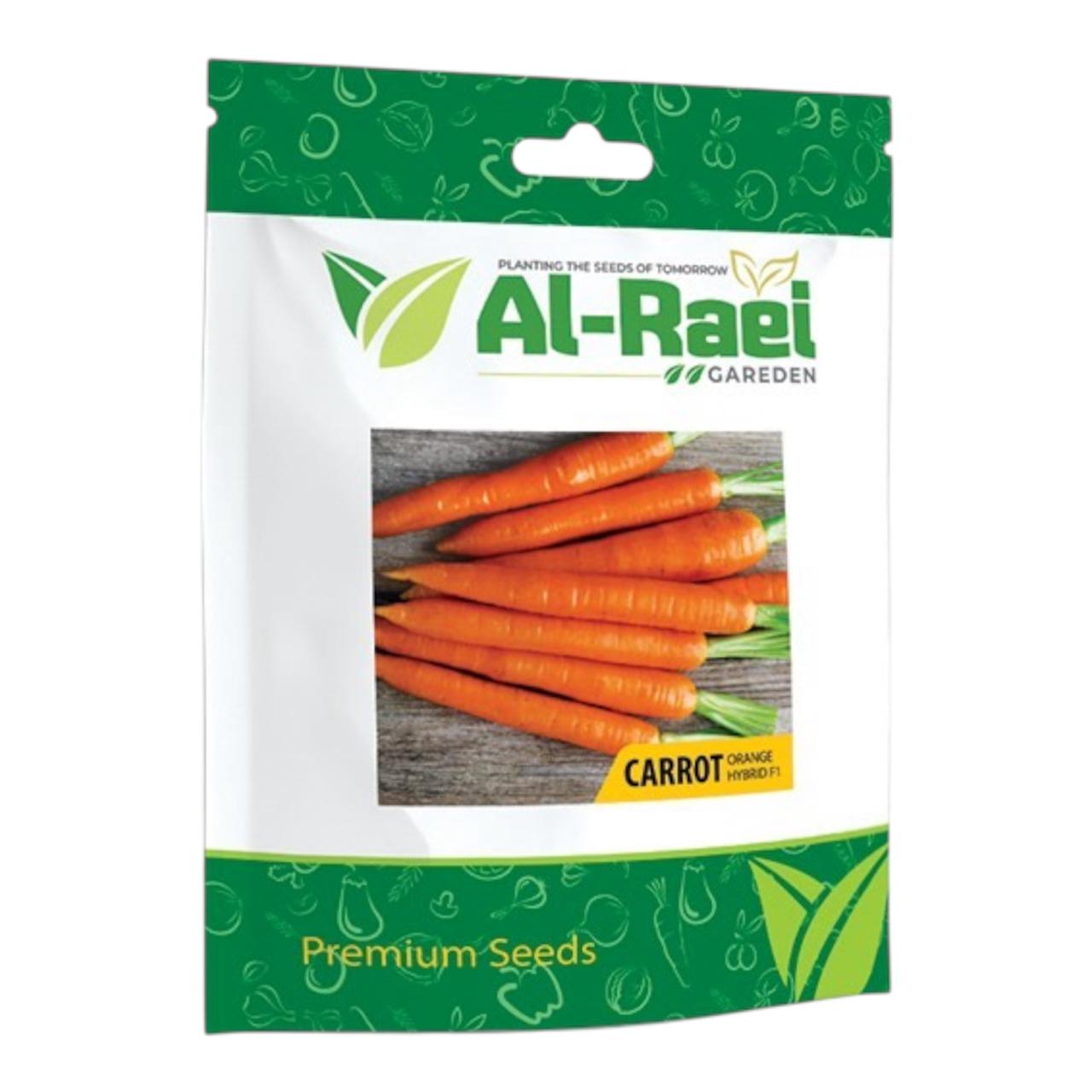 Al-Raei Orange Carrot Seeds (نارنجی گاجر)  Hybrid F1 | Premium Non-GMO Vegetable Seeds