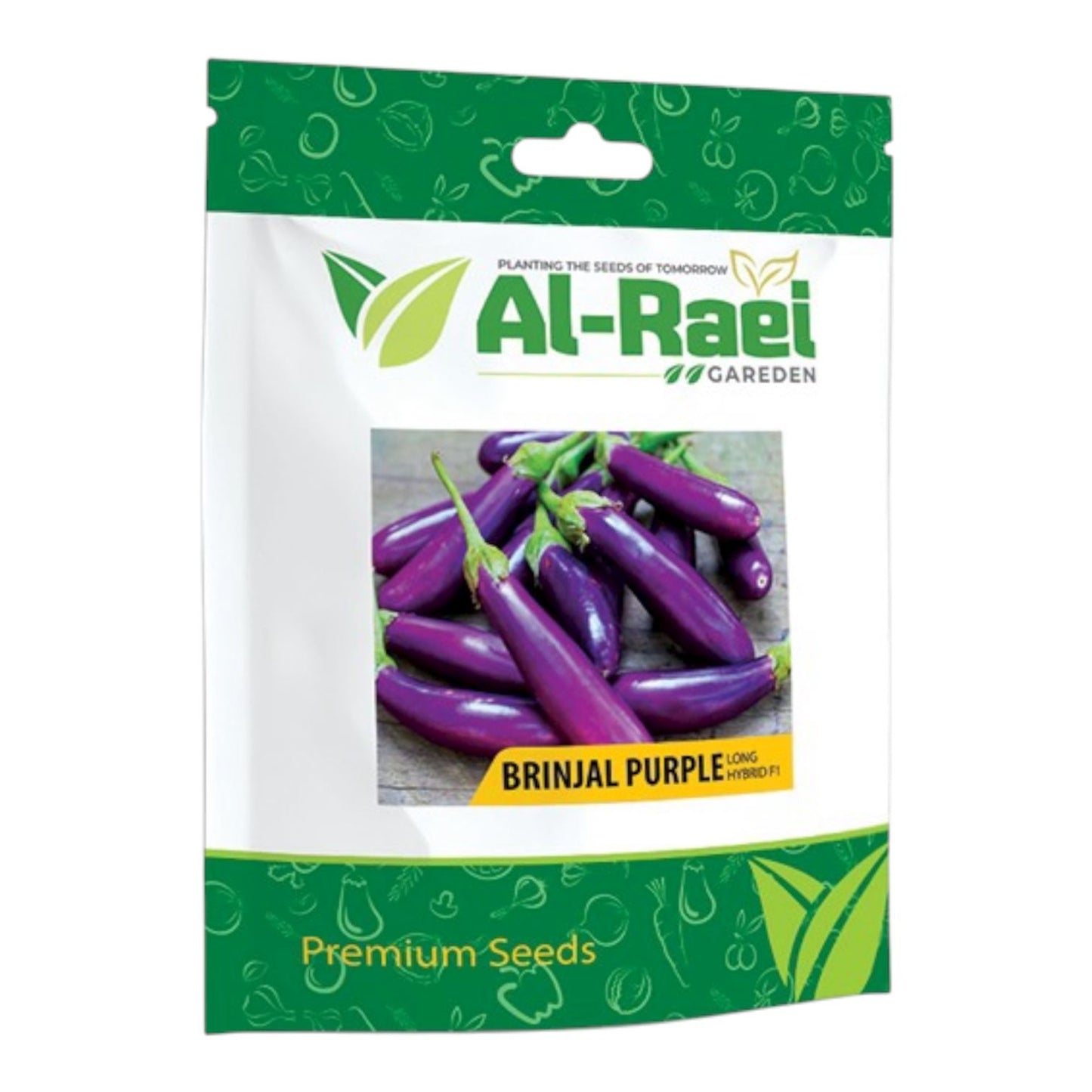 Al-Raei Long Purple Brinjal Seeds | Hybrid F1 Eggplant Seeds