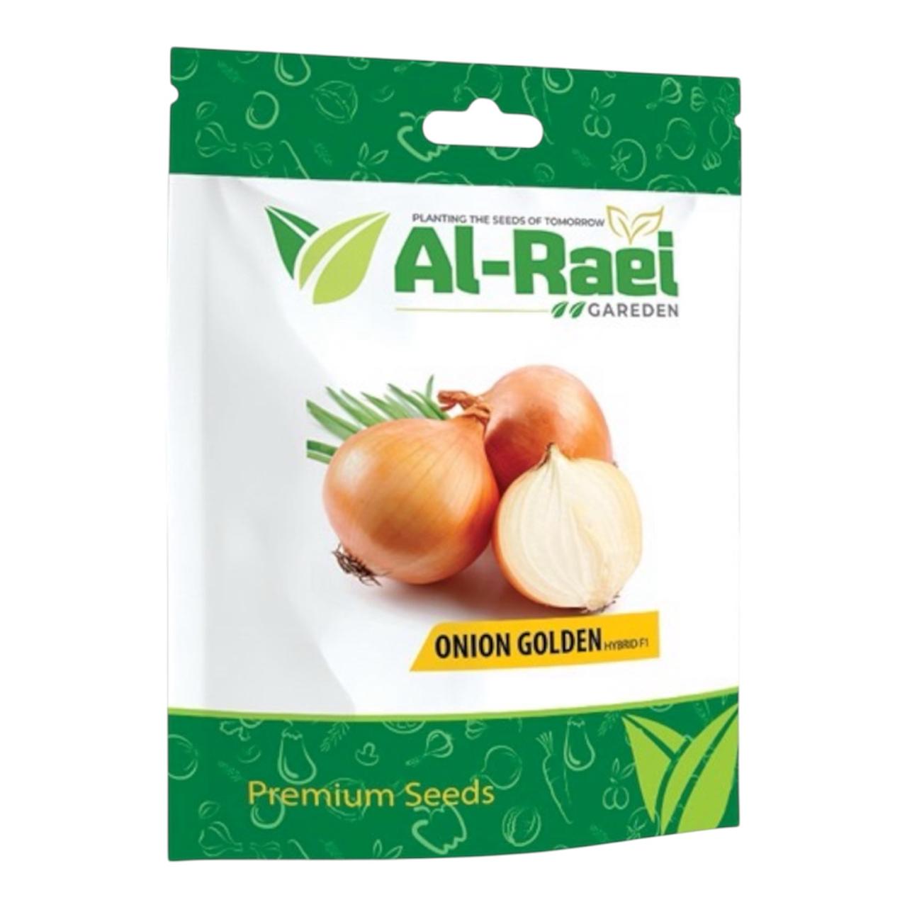 Al-Raei Golden Onion Hybrid F1 Seeds | High-Yield Vegetable Seeds