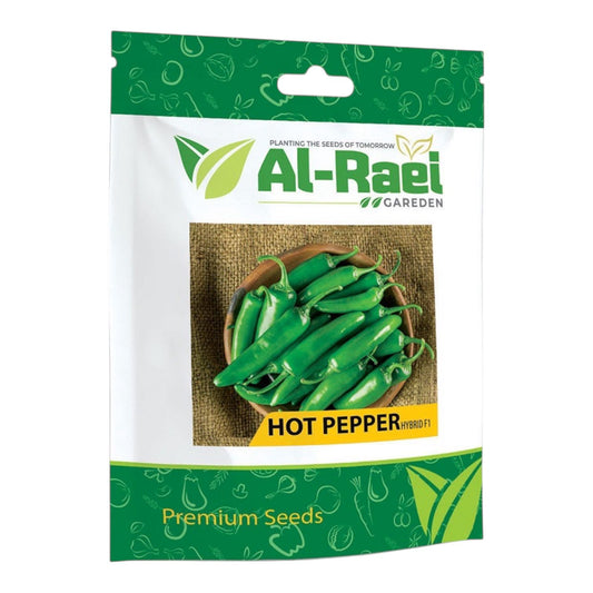 Al-Raei Desi Hot Pepper Hybrid F1 Seeds | Authentic Pakistani Chili Seeds