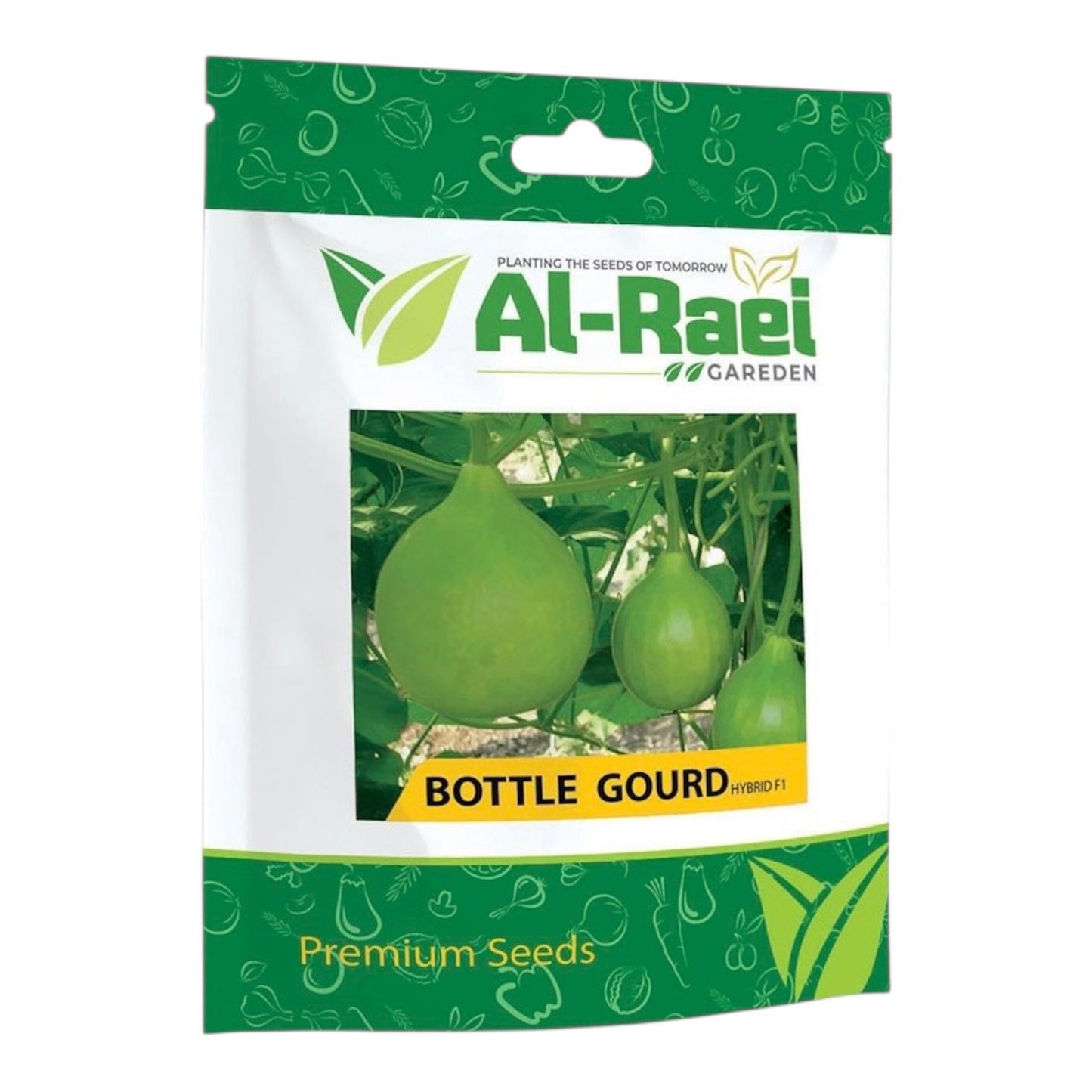 Al-Raei Round Bottle Gourd (Gol Lauki) Hybrid F1 Seeds | Premium Summer Seeds
