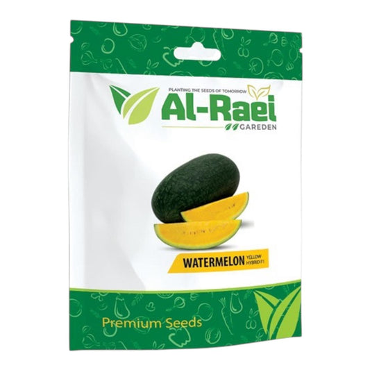 Al-Raei Yellow Long Watermelon Hybrid F1 Seeds | Premium Fruit Seeds